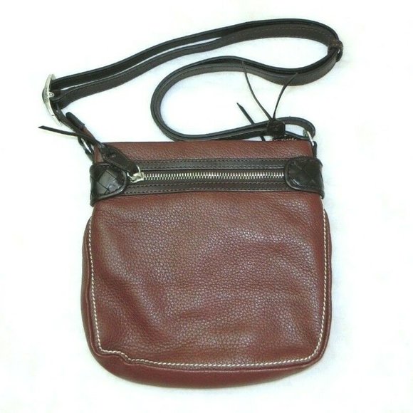 Brighton Purse Brown Pebble Leather Crossbody Bag - Picture 2 of 8